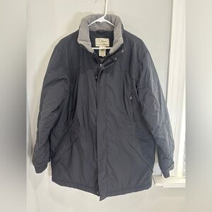 L. L. Bean Men’s Medium Thinsulate Quilted Fleece Lined Winter Jacket Ski Snow